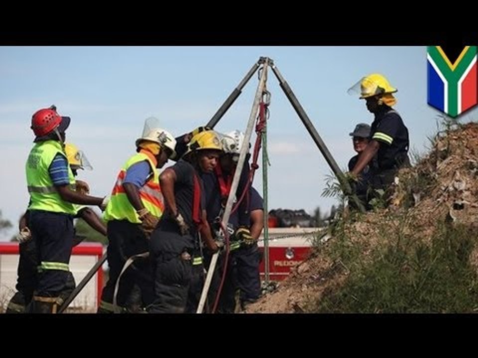 Dozens of trapped illegal miners rescued in South Africa, hundreds more still underground