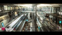 Al Rail (Qatar Railways) - Doha Metro station visual HD