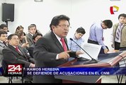 Carlos Ramos Heredia se defiende de acusaciones en el CNM
