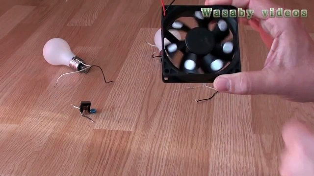 Free Energy Magnet Motor fan as Free Energy Generator Free Energy light bulb 2