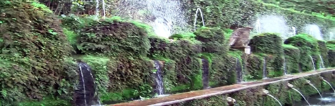 The Fountains of Villa d'Este in Tivoli, Italy: Renaissance Estate and Gardens from 16th Century