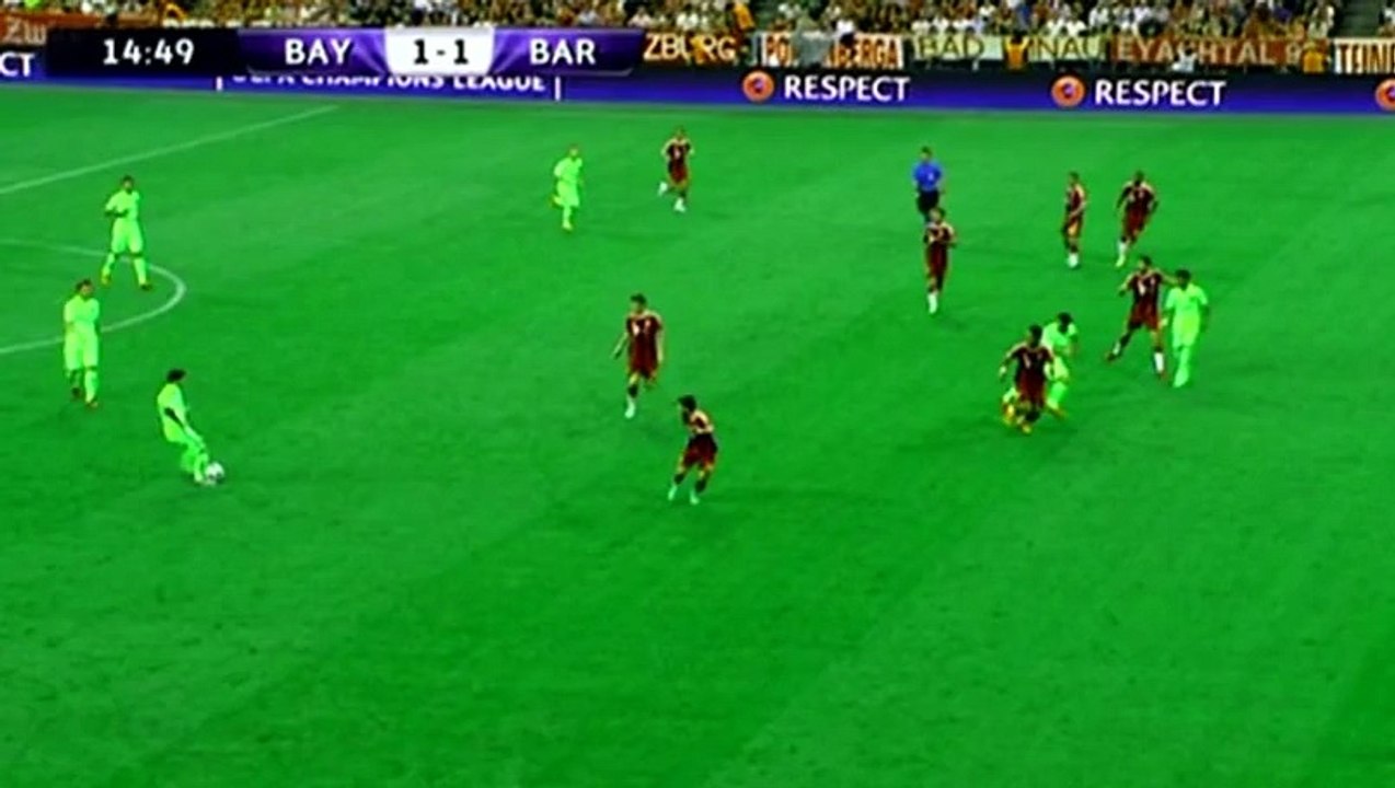 Bayern Munich vs Barcelona 2015 1-1 gol de Neymar Goal ~ CL 1_2 final
