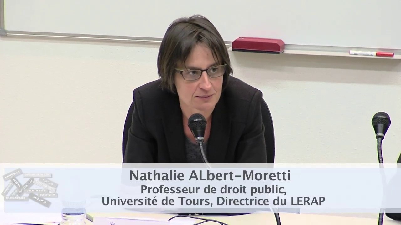IMH_20-03-15_Le raisonnable en droit administratif-8-"L’élaboration d’un jugement raisonnable", Nathalie Albert-Moretti, Professeure de droit public, Doyen de la Faculté de droit, d’économie et des sciences sociales, Uté de Tours, Directrice du LERAP