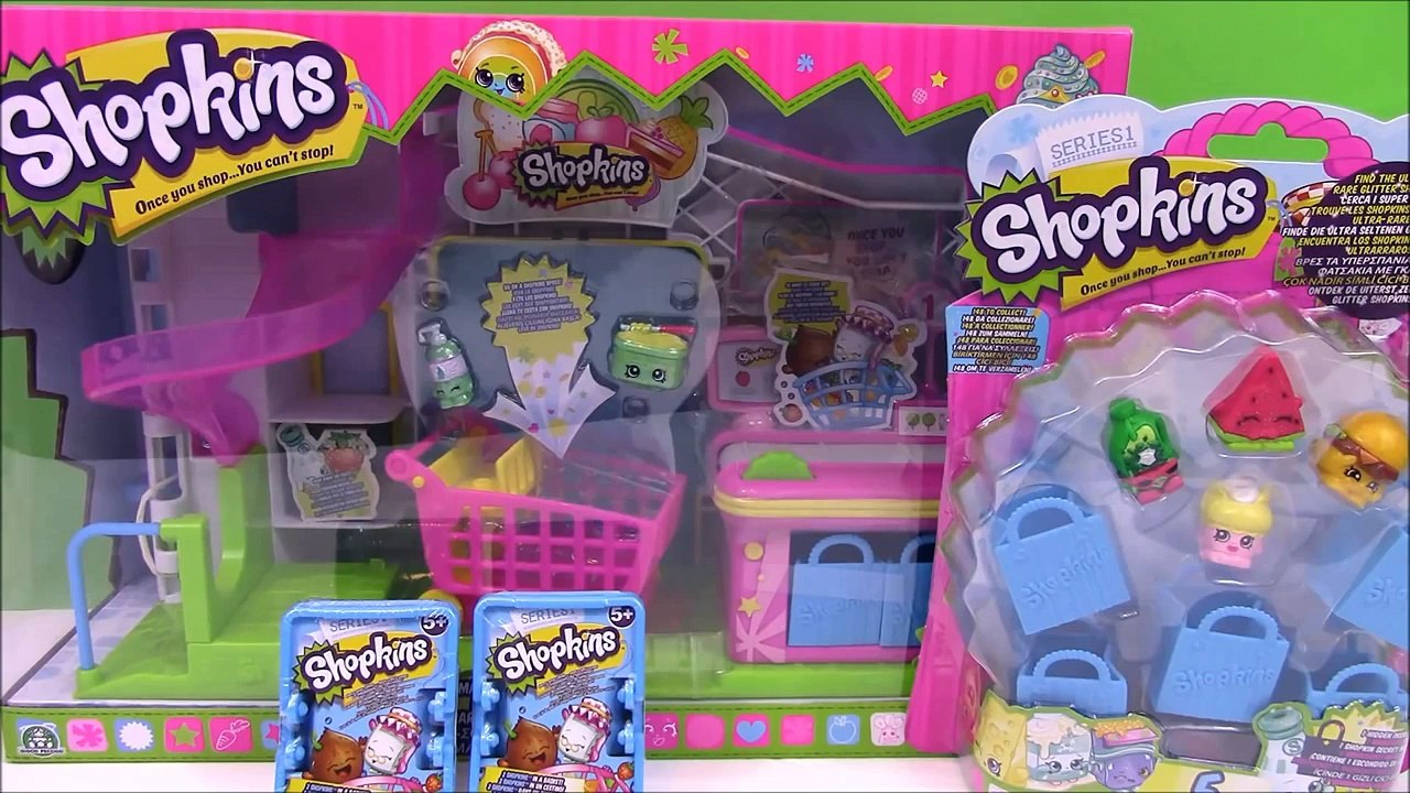 SHOPKINS Hunt For Limited Edition Mini Supermarket 5 Pack - Surprise Egg and Toy Collector SETC