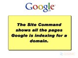 Search Engine Optimization Tutorial - Google Site Command