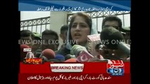 Rubina Qaim Khani talks to media