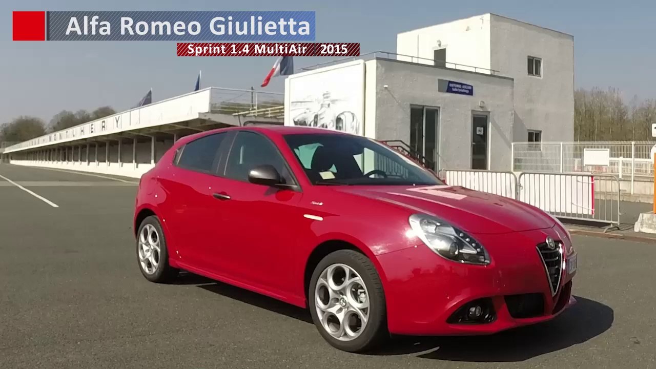 Alfa Romeo Giulietta Sprint 1.4 MultiAir : 0 à 100 km/h sur le circuit de Montlhéry - AutoMoto 2015