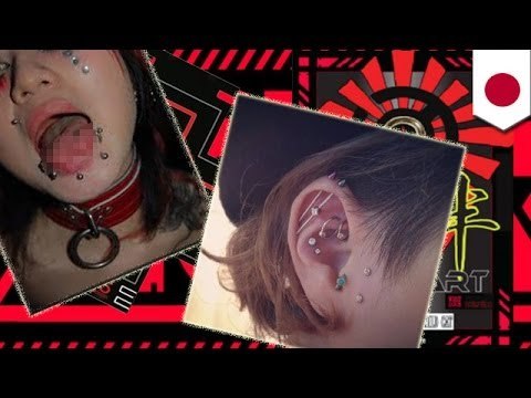 無免許で　ピアス施術や舌整形