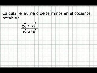 Cocientes Notables. Ejercicios 1, 2 y 3.