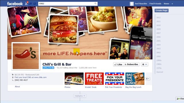Chili's Restaurants: A 2.8 Million Likes Case Study on Restaurant Facebook Marketing