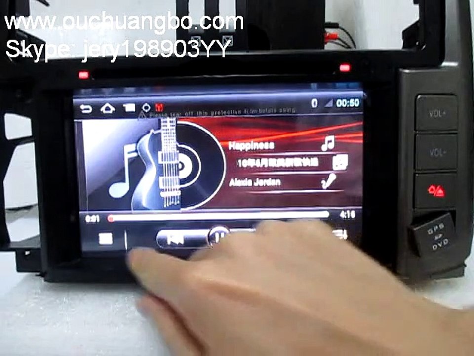 Ouchuangbo  autoradio DVD gps  head unitToyota Prado 2012 msuci S150 plaform