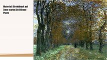 Alu Dibond 100 x 130 cm: Die Allee von Claude Monet