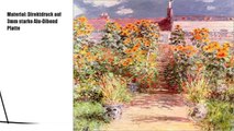 Alu Dibond 100 x 130 cm: Der Garten bei Vetheuil,