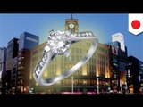 A diamond ring worth US$350,000 stolen in WAKO jewelry shop in Ginza Tokyo on Christmas Eve