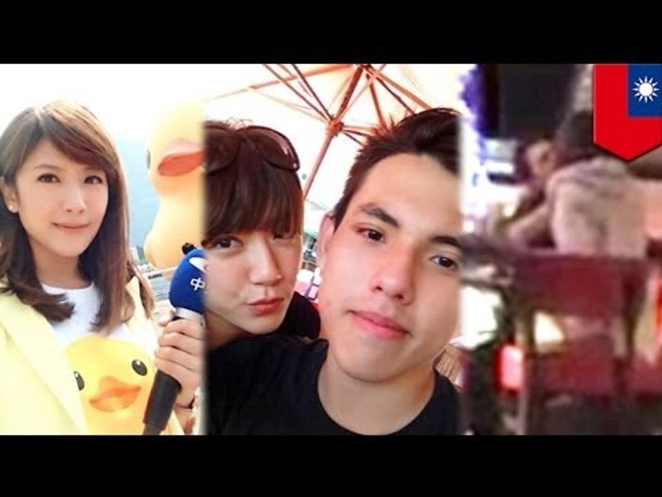 Taiwanese reporter kisses Taiwanese-Brazilian teenager