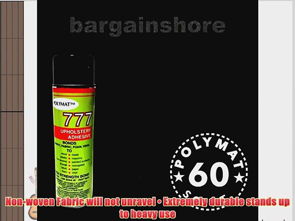 1 can 777 Glue  15ft * 4ft W Polymat Black Speaker Box Carpet Truck Car Trunk Liner Dash Cover