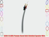 500ft 18 AWG Plenum-Rated Bulk Shielded Speaker Wire