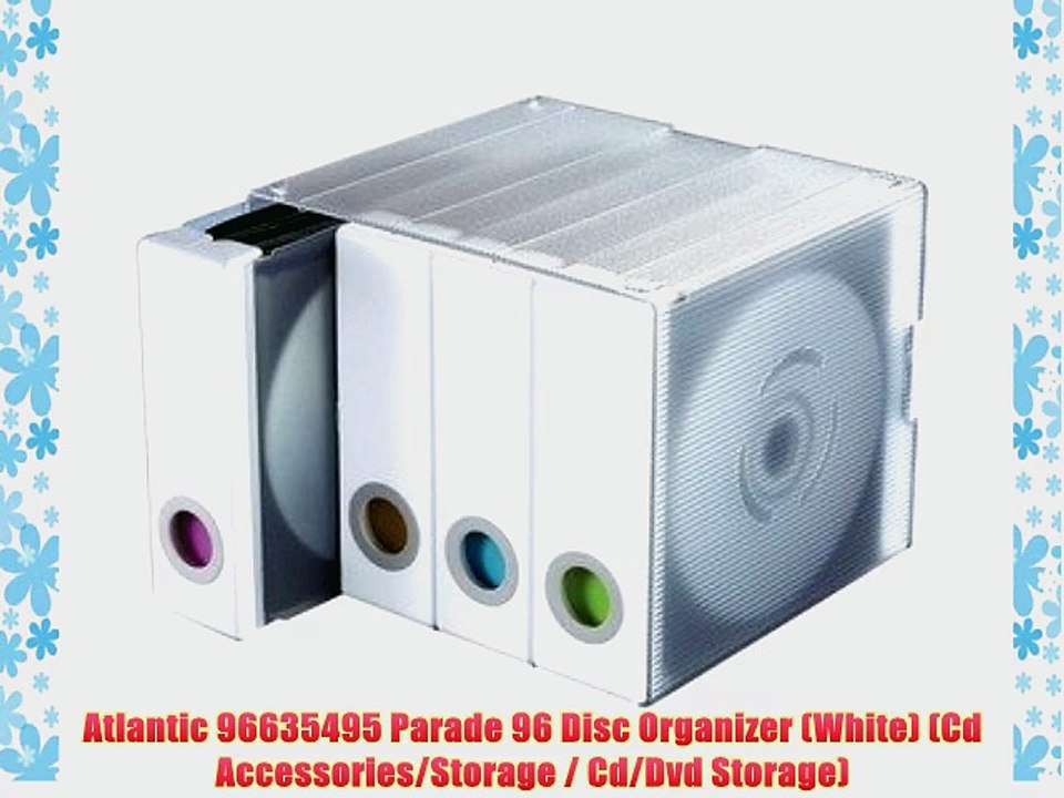 Atlantic 96635495 Parade 96 Disc Organizer (White) (Cd Accessories/Storage / Cd/Dvd Storage)