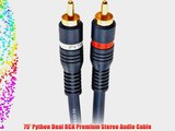 75' Python Dual RCA Premium Stereo Audio Cable