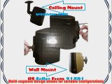 Set 7 Speaker Ceiling / Wall Mounting universal Satellite Speaker Mounts - Black