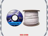Speaker Cable White Pure Copper CM / Inwall rated 14/2 (14 AWG 2 Conductor) 105 Strand / 0.16mm