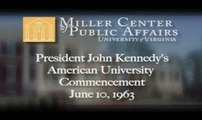 John F. Kennedy - American University Commencement