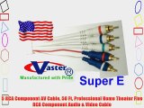 5 RCA Component AV Cable 50 Ft Professional Home Theater Five RCA Component Audio
