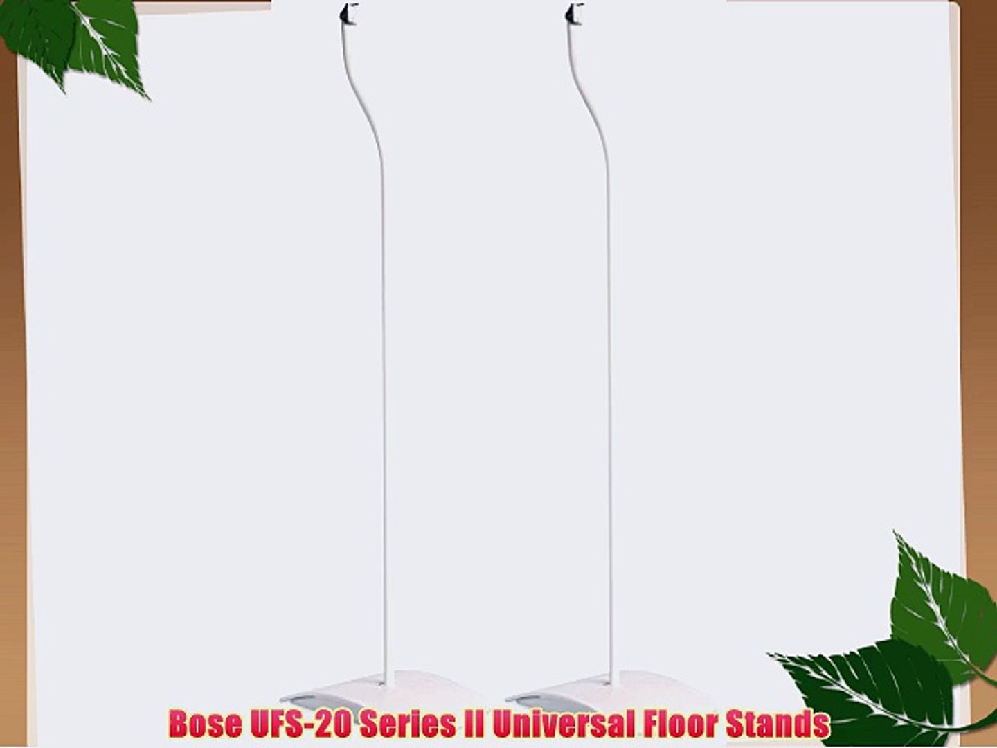 Bose Ufs 20 Series Ii Universal Floor Stands Video Dailymotion