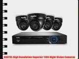 SANNCE 8CH 960H DVR Home Security System P2P QR-Code Connection 4 800TVL Day Night CCTV Cameras