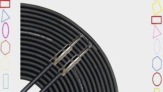 GLS Audio 100 Feet Speaker Cable 16AWG Patch Cords - 100 ft 1/4 Inch to 1/4 Inch Professional