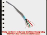 18/4 Awg Shielded Speaker Wire/Security Cable/CNC Stepper Motor - Sold 50 Ft Increments - Stranded