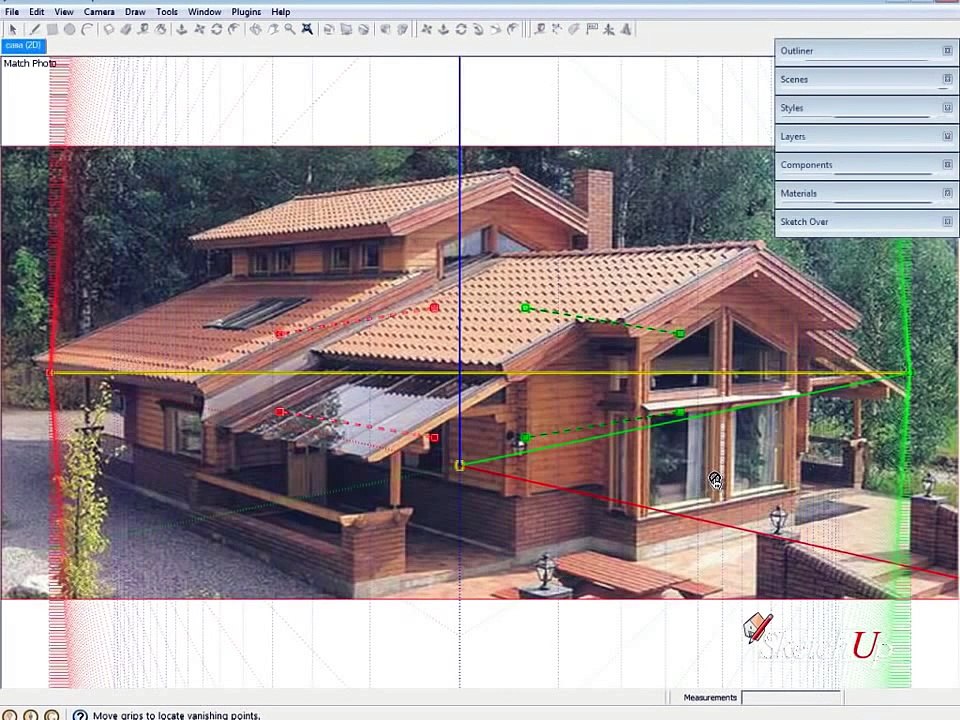 Curso Sketchup - Modelagem Sketchup Tecnica Matchphoto