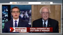 Sen  Bernie Sanders on All In with Chris Hayes    here's where we stand on shutdown