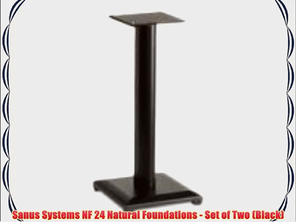 Sanus Systems NF 24 Natural Foundations - Set of Two (Black)