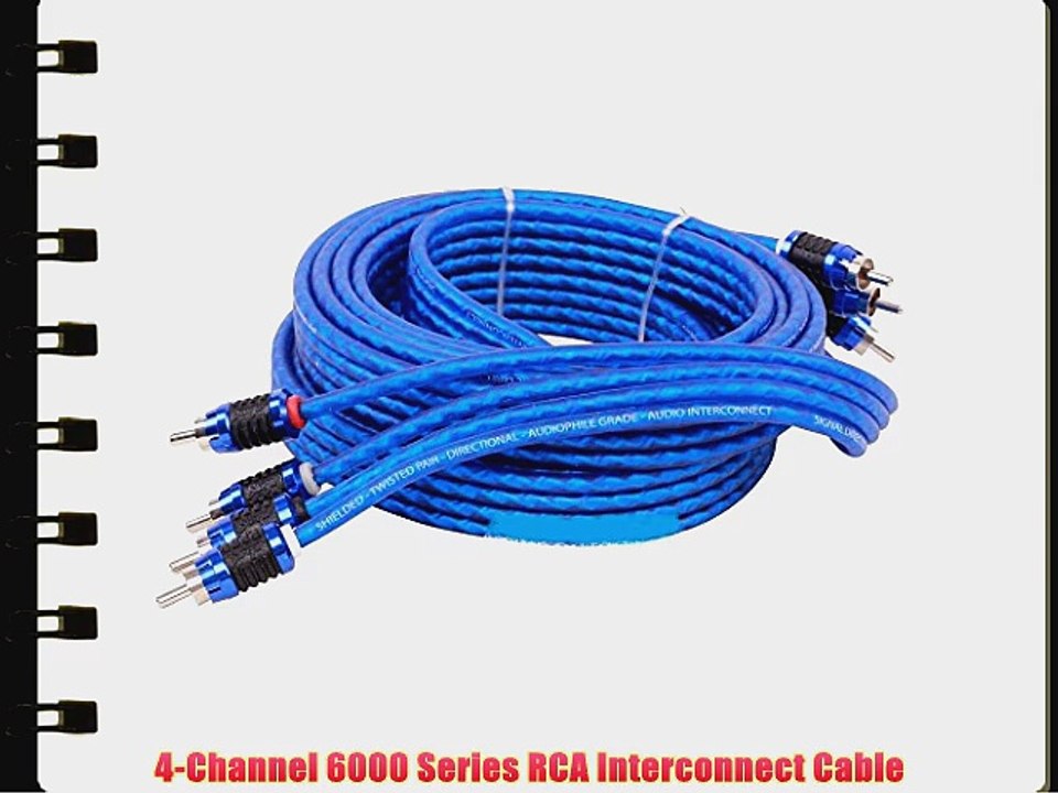 Stinger SI6417 17-Foot 4-Channel 6000 Series Audiophile Grade RCA Interconnect Cable