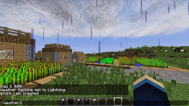 Minecraft Mods | WEATHER MOD! | (Hail Storm, Tornado, Hurricane) | Mod Showcase