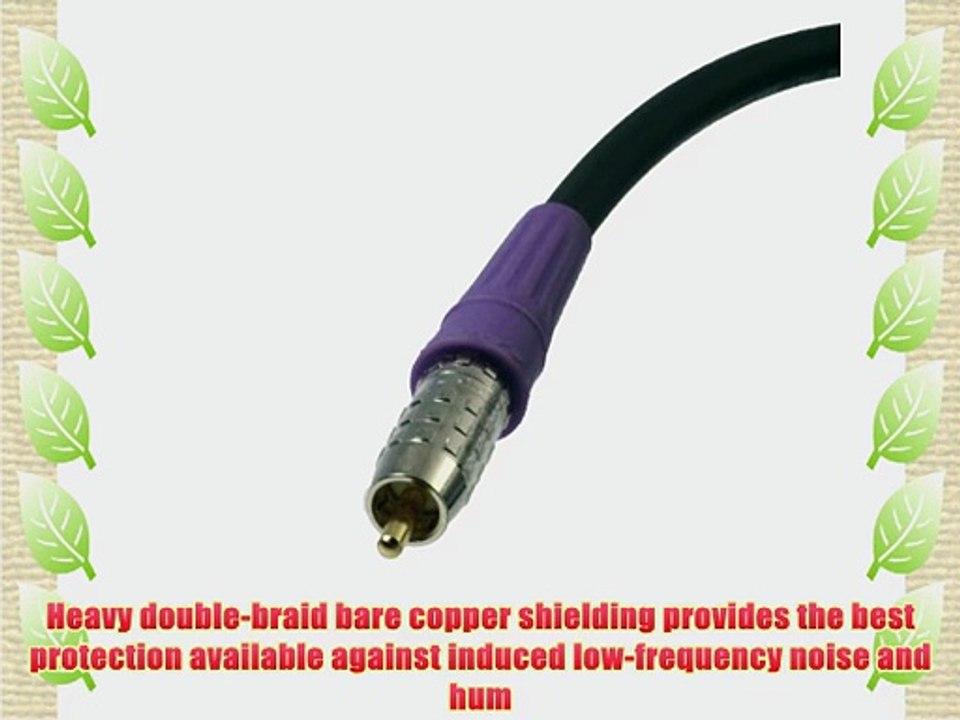 Blue Jeans Cable LC-1 Double-Shielded Low Capacitance Subwoofer Cable 20 foot Black