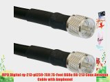 MPD Digital rg-213-pl259-75ft 75-Feet RG8u RG-213 Coax Antenna Cable with Amphenol