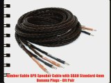 Kimber Kable 8PR Speaker Cable with SBAN Standard 4mm Banana Plugs - 8ft Pair