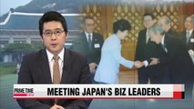 President Park addresses Japanese business leaders, highlights regional trade pact benefits