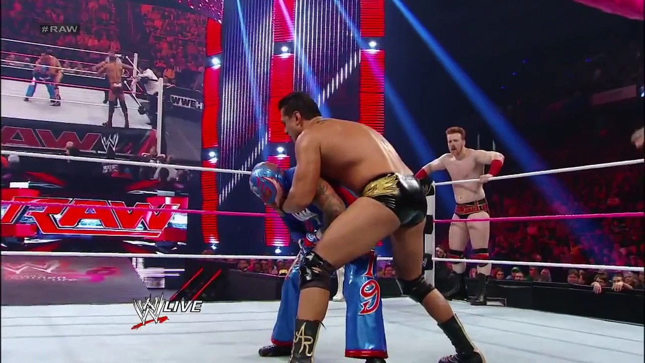 Sin Cara,Rey Mysterio & Sheamus VS Alberto Del Rio, David Otunga & Ricardo Rodiguez