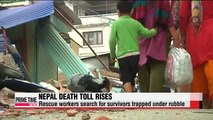 Second quake hits Nepal, death toll rises
