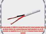 [UL Listed] Cable Matters? 12 AWG In-Wall Rated (CL2) Oxygen-Free Bare Copper Speaker Cable