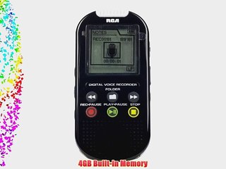 RCA VR5235 4GB USB Digital Voice Recorder