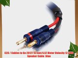 C2G / Cables to Go 29177 15 feet/4.57 Meter Velocity 12 AWG Speaker Cable  Blue