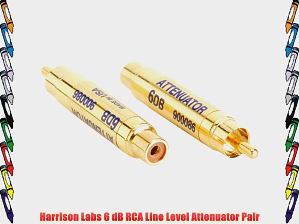 Harrison Labs 6 dB RCA Line Level Attenuator Pair
