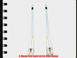 Tripp Lite 10Gb Duplex Multimode 50/125 OM3 LSZH Fiber Patch Cable (LC/LC) - Aqua 8M (26-ft.)(N820-08M)