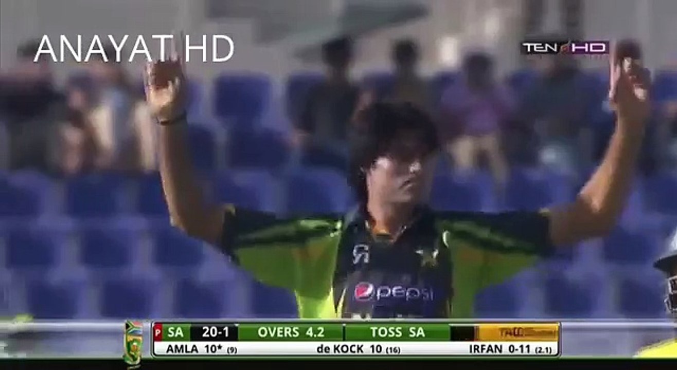 Mohammad Irfan Great Yorker To Hashim Amla Clean Bowled