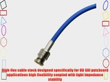 15 foot Blue BJC High-flex 3G/6G HD SDI patch cable BNC to BNC