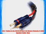 C2G / Cables to Go 29179 25 feet/7.62 Meters Velocity 12 AWG Speaker Cable  Blue